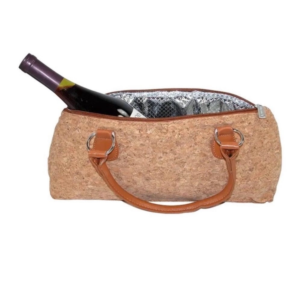 Prime Wear Wine Clutch Bag Thermal Insulated Wine Carrier Tote Holds Wine 750